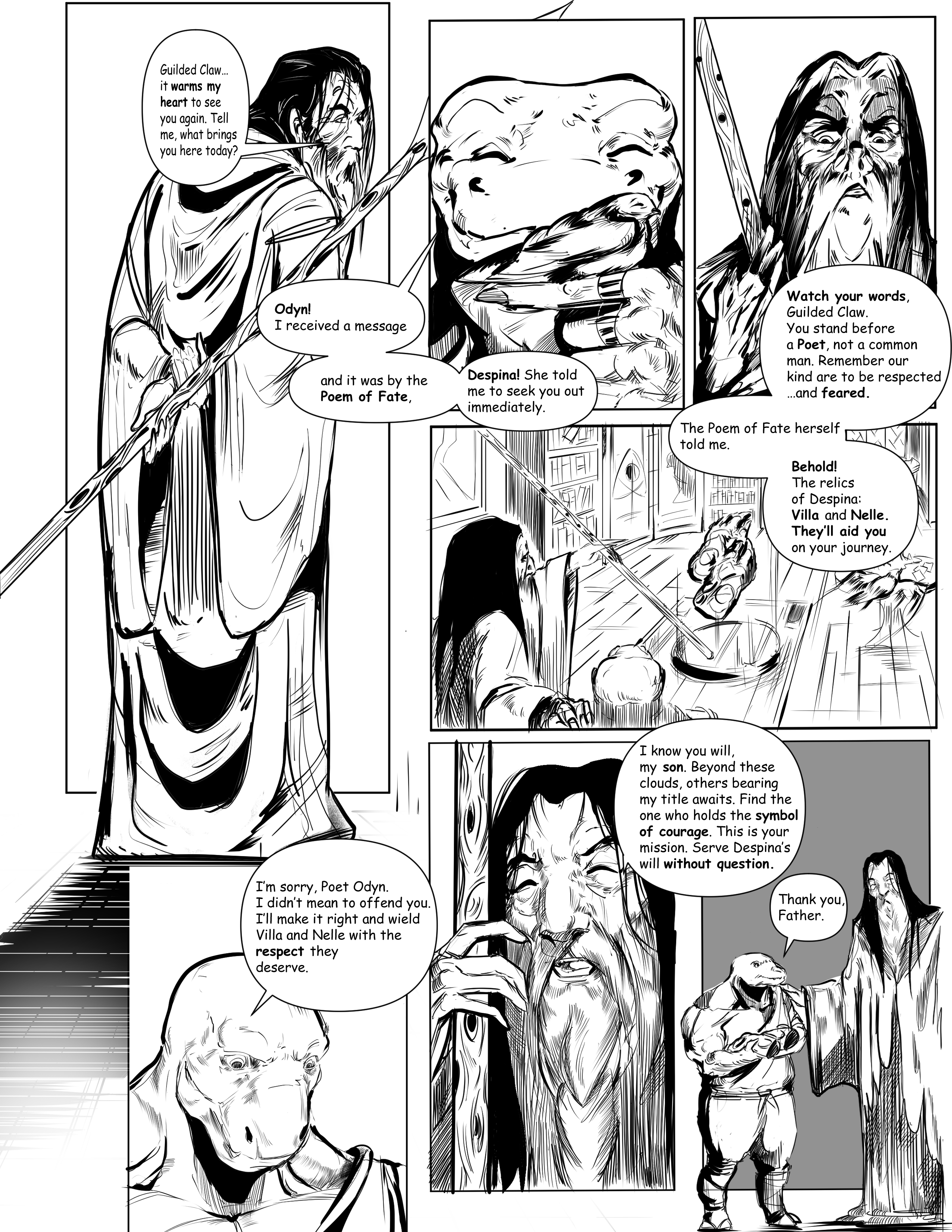 Tales of Despina: Half Full — Page 3, The Pledge