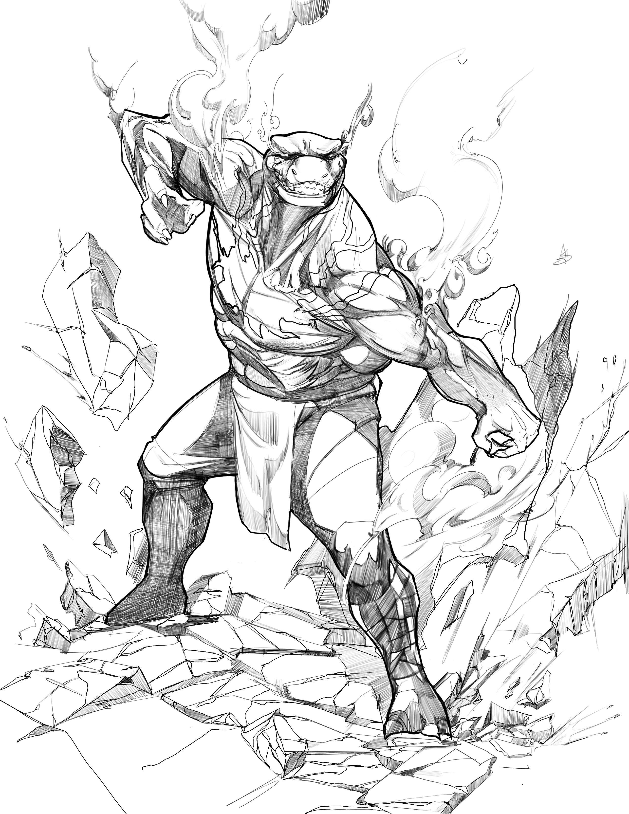 Guilded Claw character art